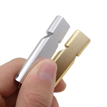 Tiesňové Hliníkové Whistle Prežitie Píšťalka Keychain Vreckové EDC Nástroje Pre Outdoorové potreby na Kempovanie Turistika Profesionálny Šport Whistle