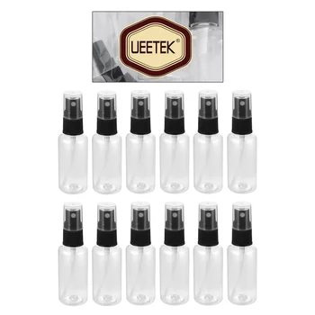 UEETEK 12 Ks Prenosné Cestovné Fľaše Prázdne Jasné, Plastové Jemné Hmlu Fľaše 30ml (Náhodné Farba Sprej Spp)
