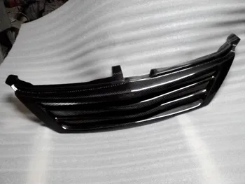 Vhodné pre Camry na roky 2012-Black carbon fiber textúra Prednej Hornej časti Nárazníka Kapota Mreža Chladiča Mriežka