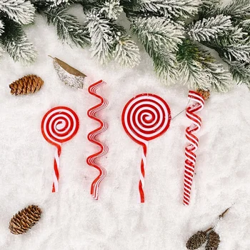 Vianočné Ozdoby Lízatko Cukroví Malé Stick Dekorácie, Domáce Dekorácie Strany Visí Prívesok 2022 Nový Rok Darček