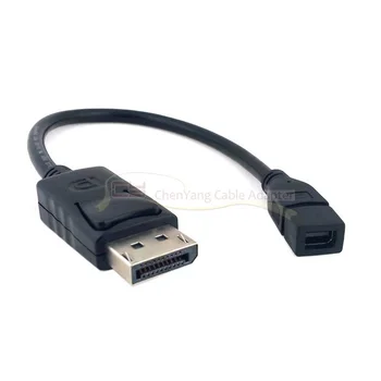 Xiwai DisplayPort DP Muž na Mini DP DisplayPort Žena Kábel pre Displeje s vysokým rozlíšením (HDTV Monitor 20 cm