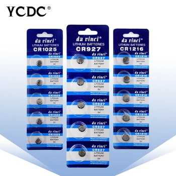 YCDC 10PCS cr2032 cr2018 cr2025 cr2330 cr2430 cr2450 Veľká batéria 3v cr2032, 3v lítiové batérie, Podpora batérie