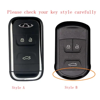 Zliatiny zinku Tlačidlo Prípade Chery Tiggo 4 5txs 2020 Kľúča Vozidla Kryt pre Chery Tiggo 7 8 5X 2019 Keyless Diaľkové Prípade Keychain KeyHolder