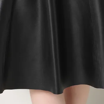 Značka Vysoký Pás Ženy z Ovčej Midi Sukne Streetwear Slim Vytlačené OL A-Line podkolienok Jupe Elegantné Faldas Plus Veľkosti 4XL